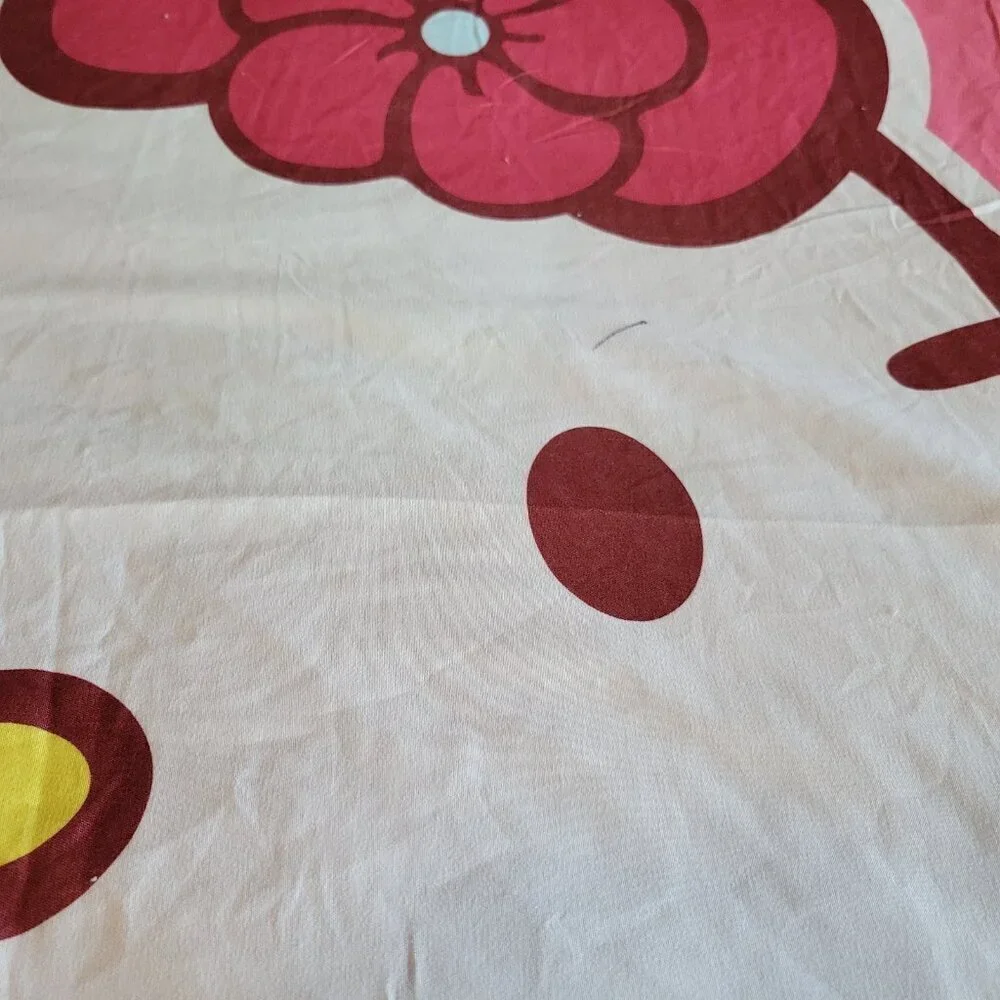 Hello Kitty Twin Duvet & Twin/Full Flat Sheet Set Pink Reversible